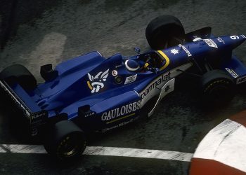 Olivier Panis, Ligier-Mugen-Honda JS43, Grand Prix of Monaco, Circuit de Monaco, 19 May 1996. Olivier Panis on the way to victory in the 1996 Monaco Grand Prix. (Photo by Paul-Henri Cahier/Getty Images)