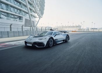 Super car on track