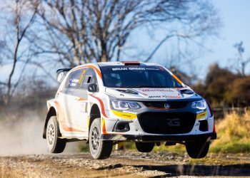 Ari Pettigrew in Holden Barina at South Canterbury Rally