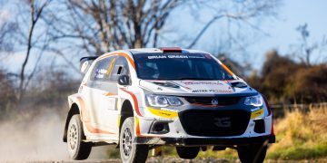 Ari Pettigrew in Holden Barina at South Canterbury Rally