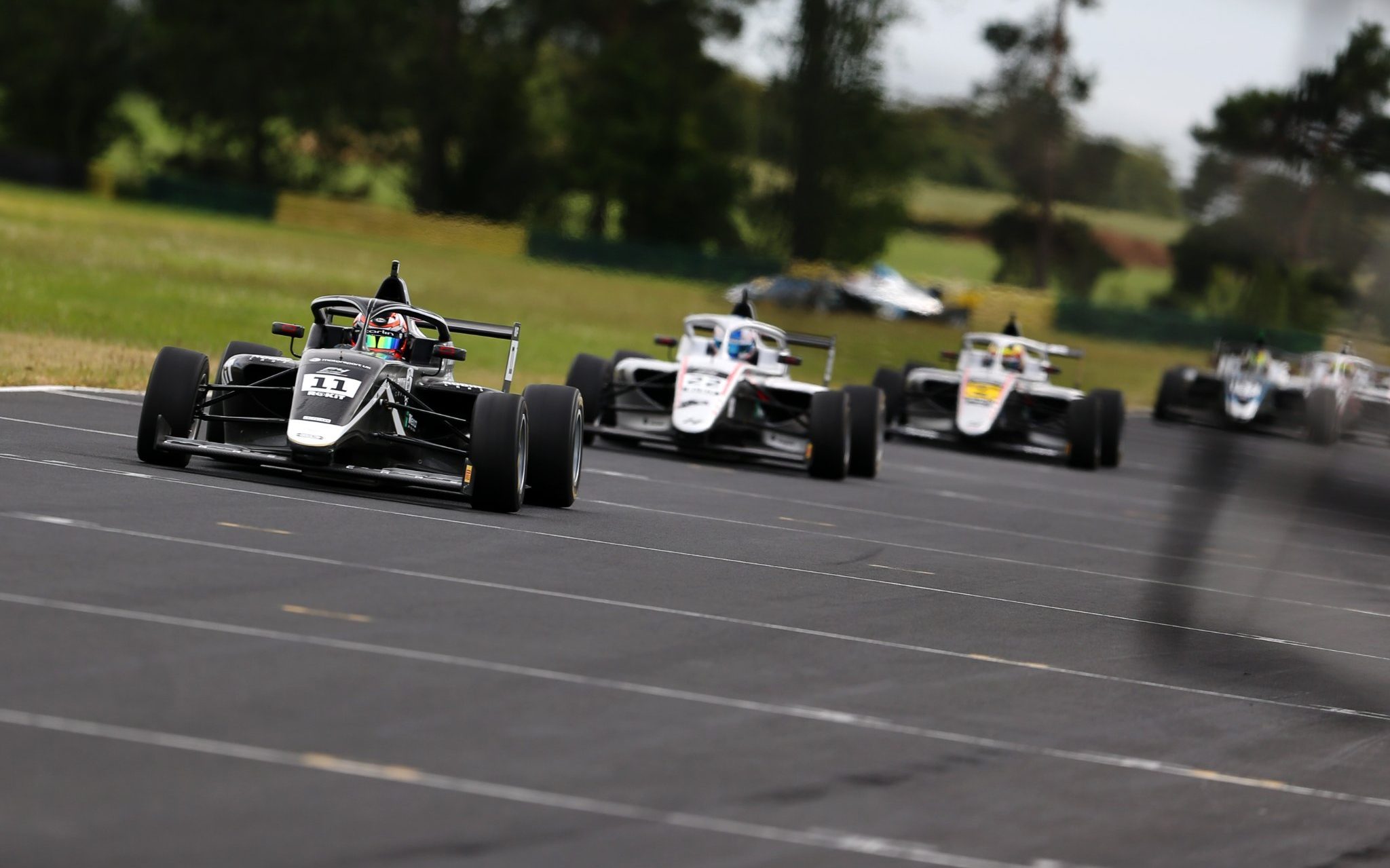 Louis Sharp at Croft in Formula 4 car