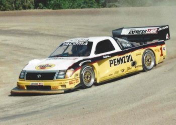 Rod Millen driving Toyota Tacoma at Pikes Peak hillclimb