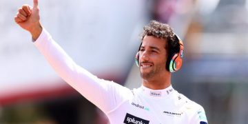 Daniel Ricciardo McLaren Formula 1 driver giving thumbs up