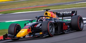 Liam Lawson Formula 2 car at Silverstone British Grand Prix