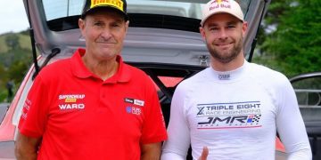 Shane van Gisbergen and Robert van Gisbergen at Far North Rally