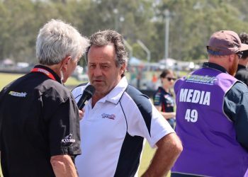 Tony Quinn at Queensland Raceway for Australian Superbikes race