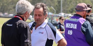 Tony Quinn at Queensland Raceway for Australian Superbikes race