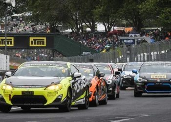 Toyota GT86 racing at Pukekohe Park Raceway, New Zealand