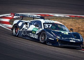 Nick Cassidy Ferrari 488 DTM car at Nurburgring