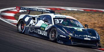 Nick Cassidy Ferrari 488 DTM car at Nurburgring