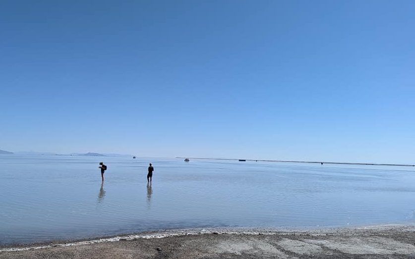 Bonneville Salt Flats flooded