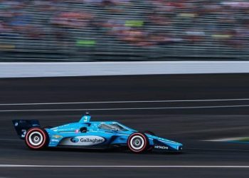 Scott McLaughlin racing Team Penske IndyCar at Gallagher Grand Prix