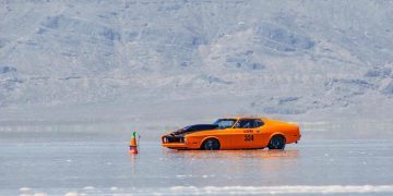 Bonneville Salt Flats car flooded