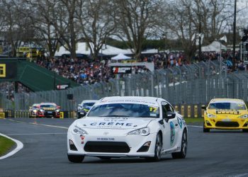 Callum Hedge in Toyota Gazoo Racing GT86 racecar at Pukekohe