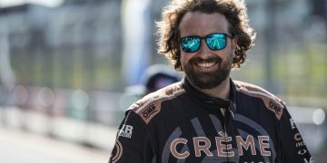 Mark Mallard smiling in Hampton Downs pitlane