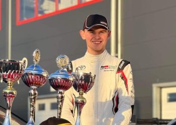 Harry McDonald with trophies