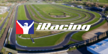 Pukekohe Park Raceway with iRacing logo