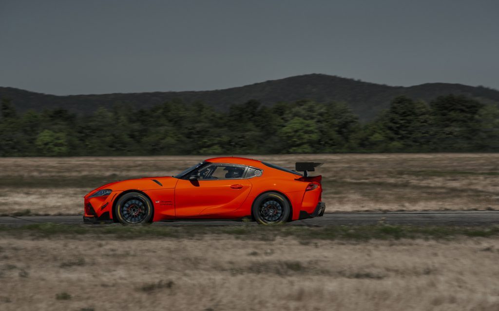 Toyota GR Supra GT4 EVO side view