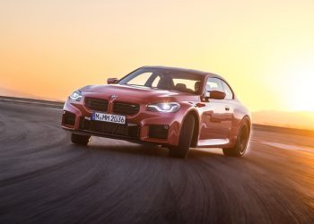 BMW M2 drifting on track