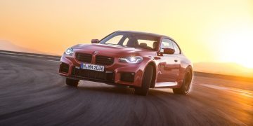BMW M2 drifting on track