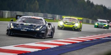 Ferrari 488 DTM car at Red Bull Ring in Austria