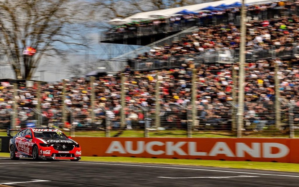 Chris Pither racing Holden ZB Commodore Supercar at Pukekohe Park Raceway 2022