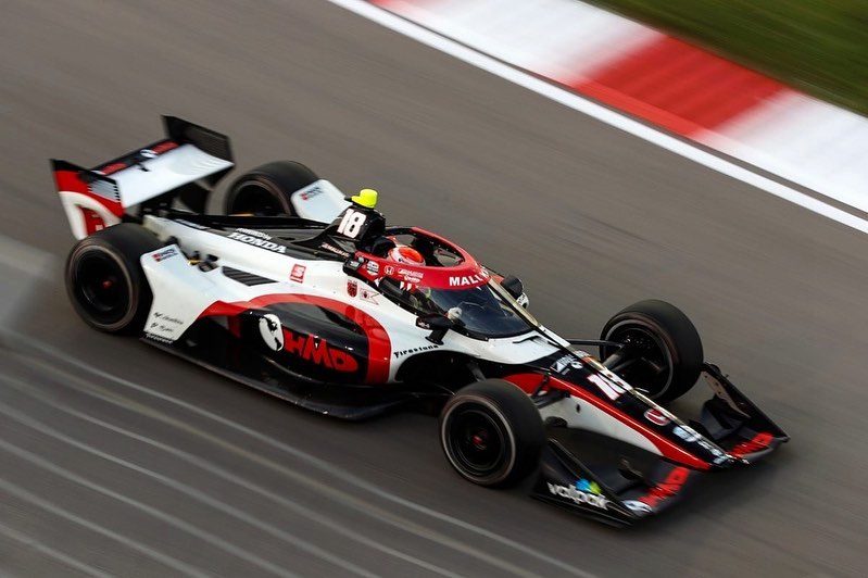 Dale Coyne IndyCar front three quarter view racing