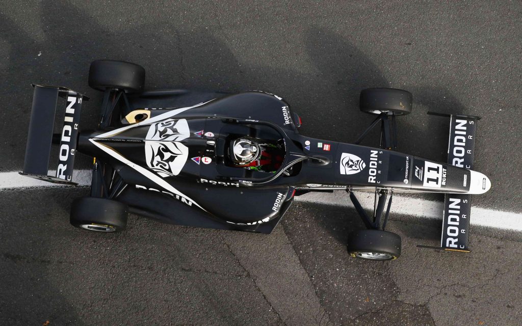 Louis Sharp Formula 4 car top down view
