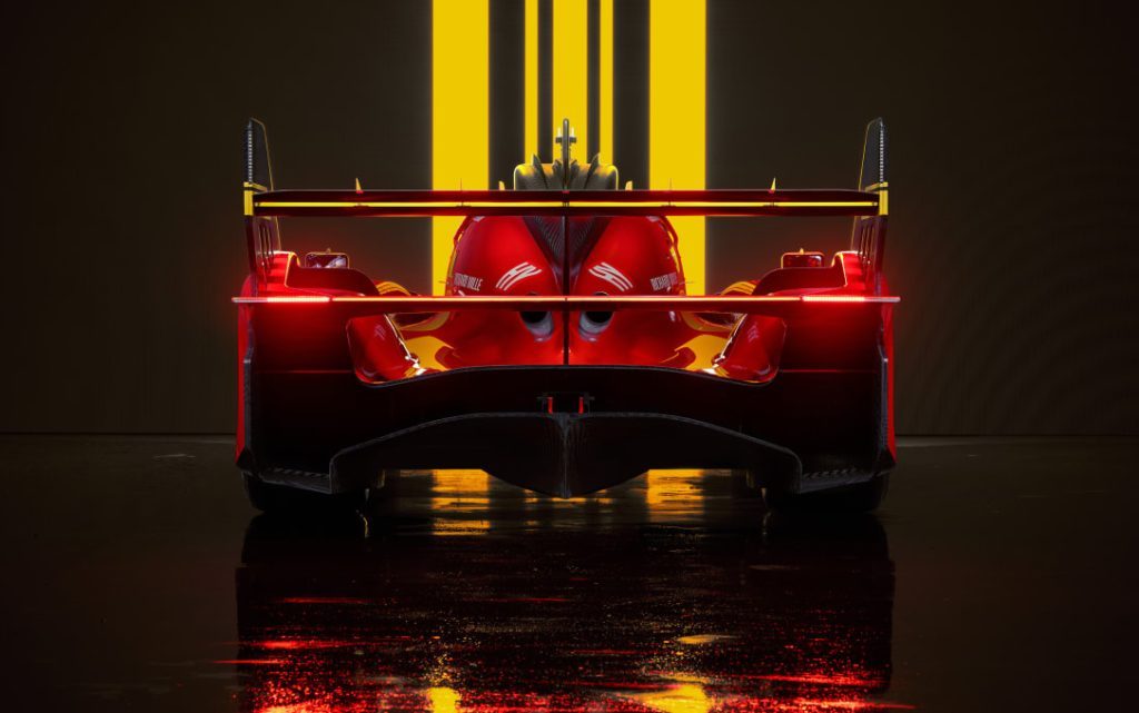 Ferrari 499P Le Mans Hypercar rear view