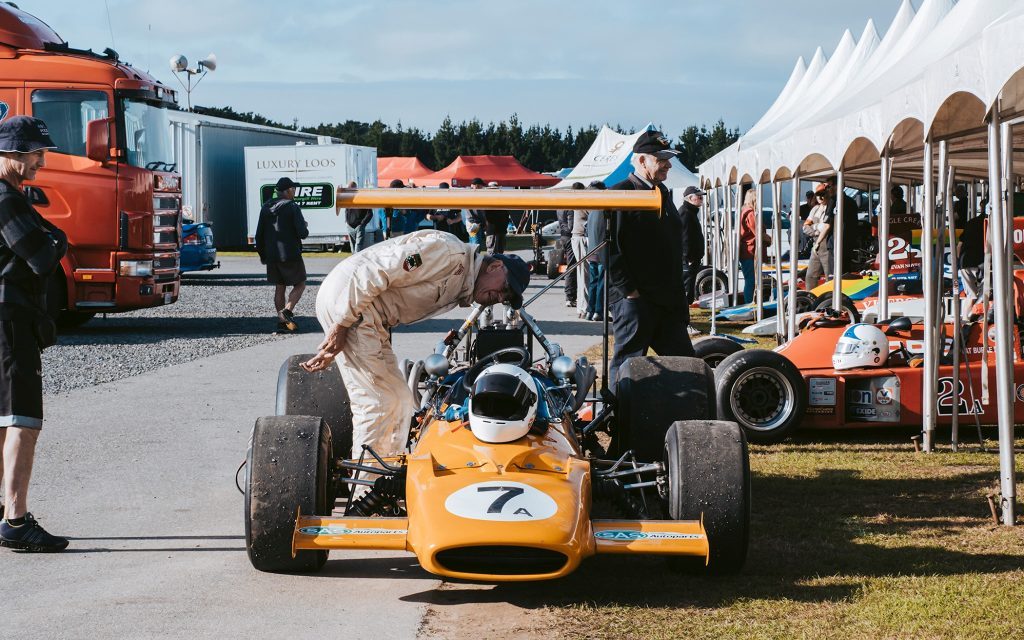 McLaren race car at Teretonga Park Raceway