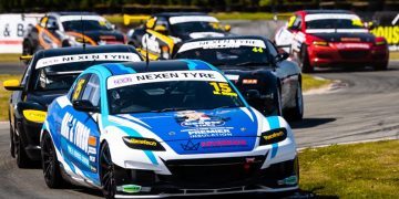 Mazda RX8s racing at Levels Raceway