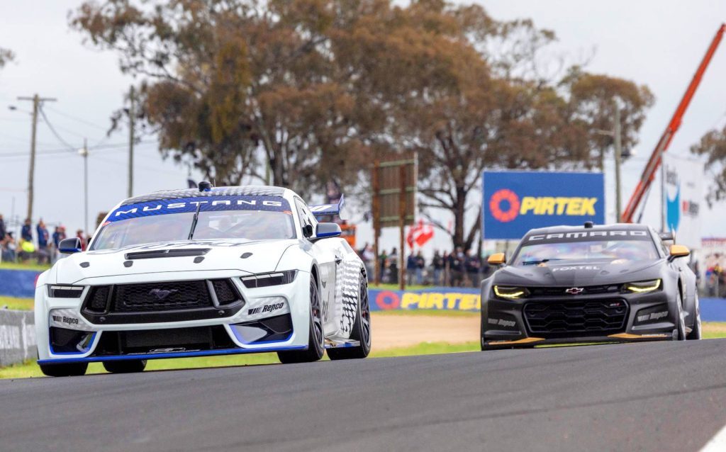 Gen 3 Ford Mustang and Chevrolet Camaro Supercars at Bathurst