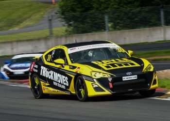 Saxon Sheehan racing Toyota 86 on track