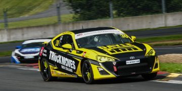 Saxon Sheehan racing Toyota 86 on track