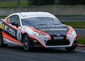 William Morton racing Toyota 86 on track