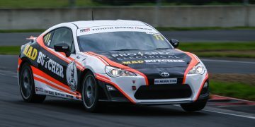 William Morton racing Toyota 86 on track