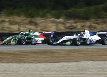 Callum Hedge racing James Penrose in Toyota Formula Regional at Teretonga Park Raceway