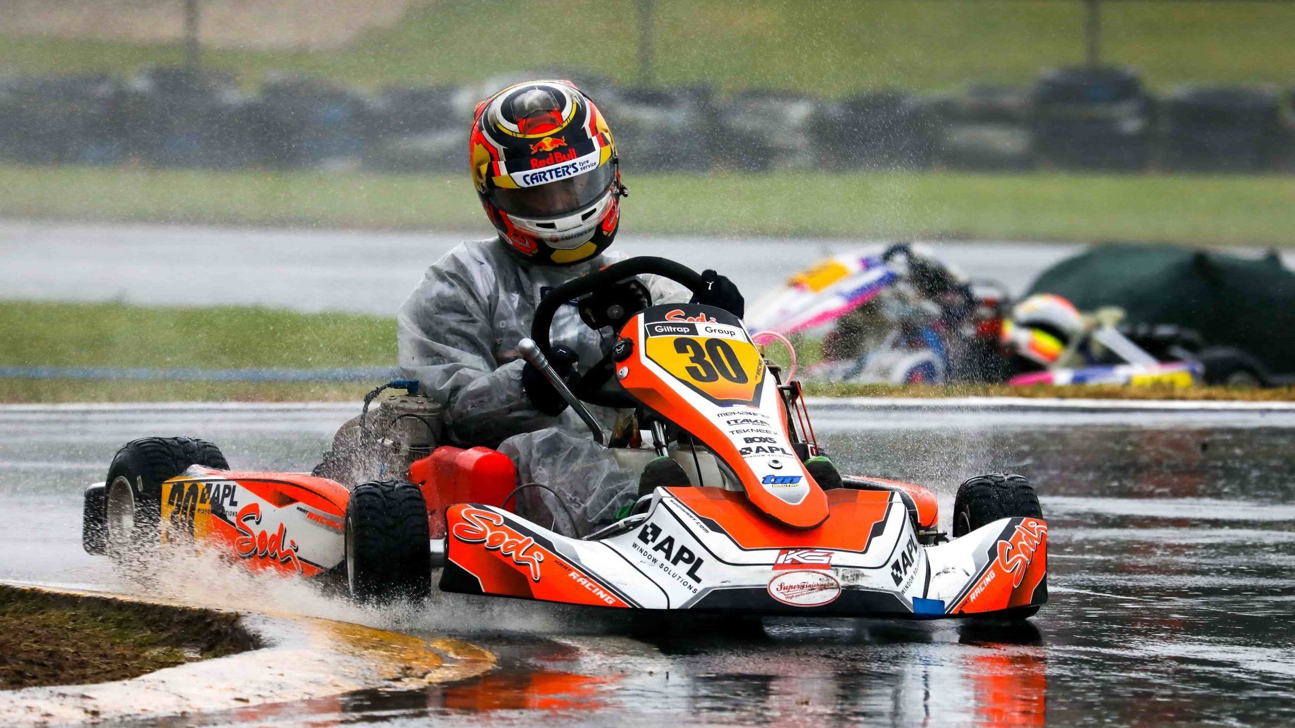 Lawson battles wet weather for karting victory VelocityNews