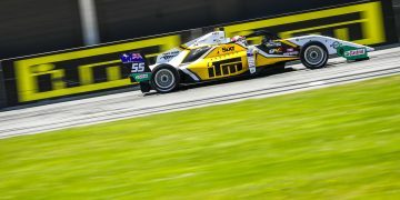 Breanna Morris driving Toyota Formula Regional car at Highlands Motorsport Park