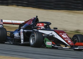 Jacob Abel testing Toyota Formula Regional car at Teretonga