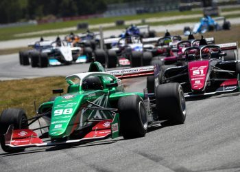 Charlie Wurz racing at Highlands Motorsport Park in Toyota Formula Regional