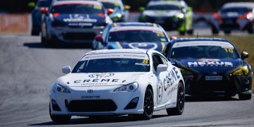 Toyota 86 race cars on track