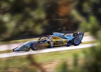 Breanna Morris driving Toyota Formula Regional car at Highlands Motorsport Park