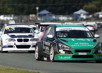 Hyundai i30 touring car racing on track