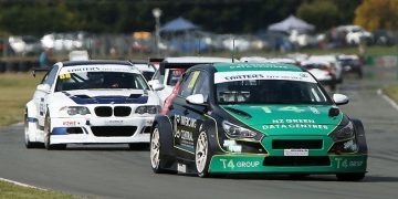 Hyundai i30 touring car racing on track