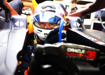 Liam Lawson sitting in Red Bull Formula 1 car