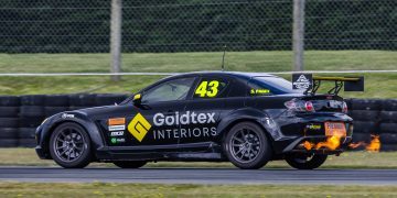 Shane Paget racing RX8 in Mazda Racing Series