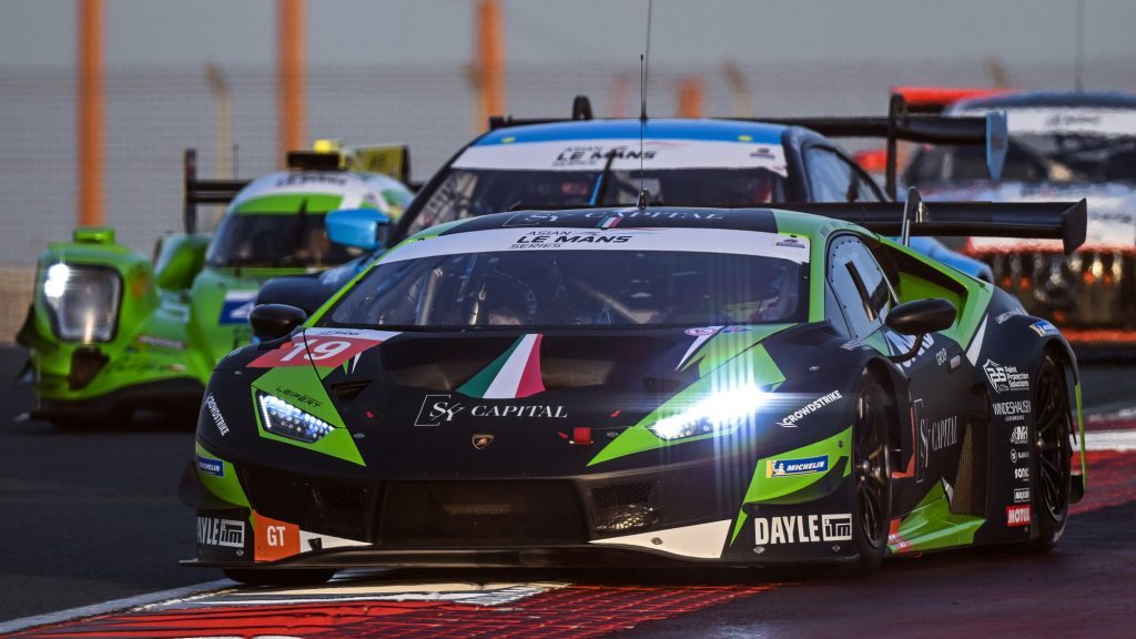 Brendon Leitch racing Lamborghini Huracan GT3 in Dubai