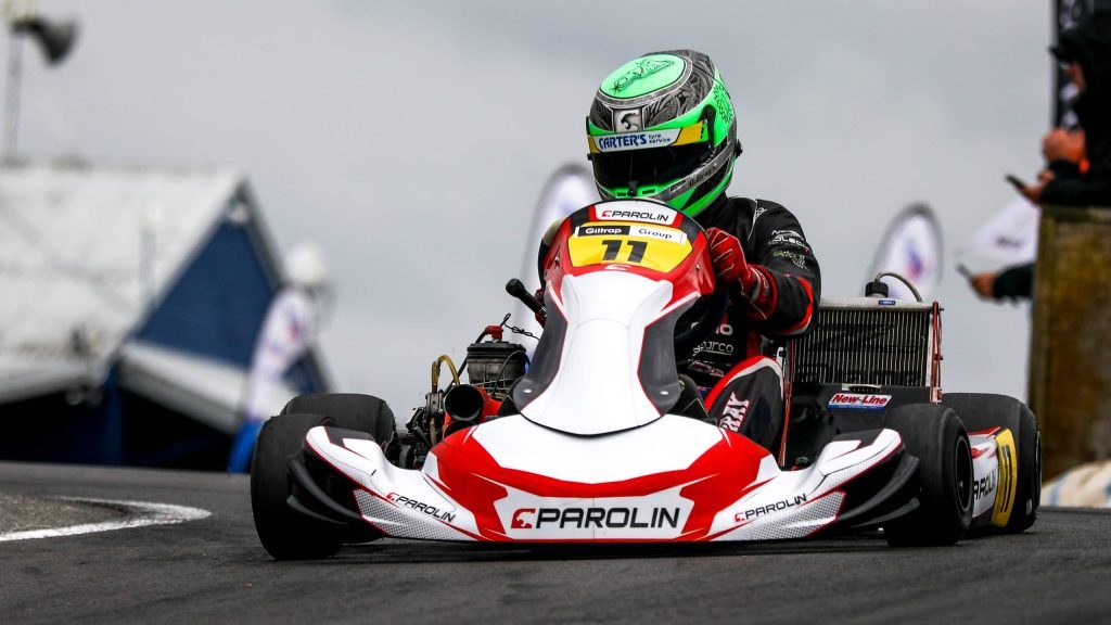Daniel Bray racing kart at Kartsport in Hamilton
