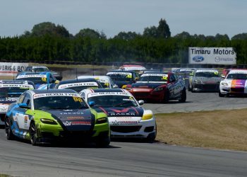 Mazda RX8s racing at Timaru